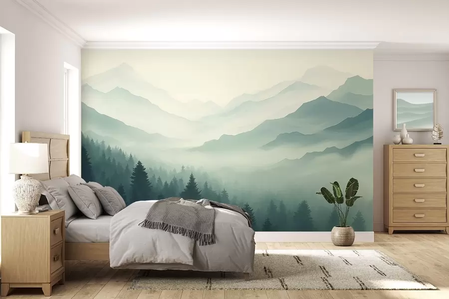 fototapeter Skog og fjell w02186