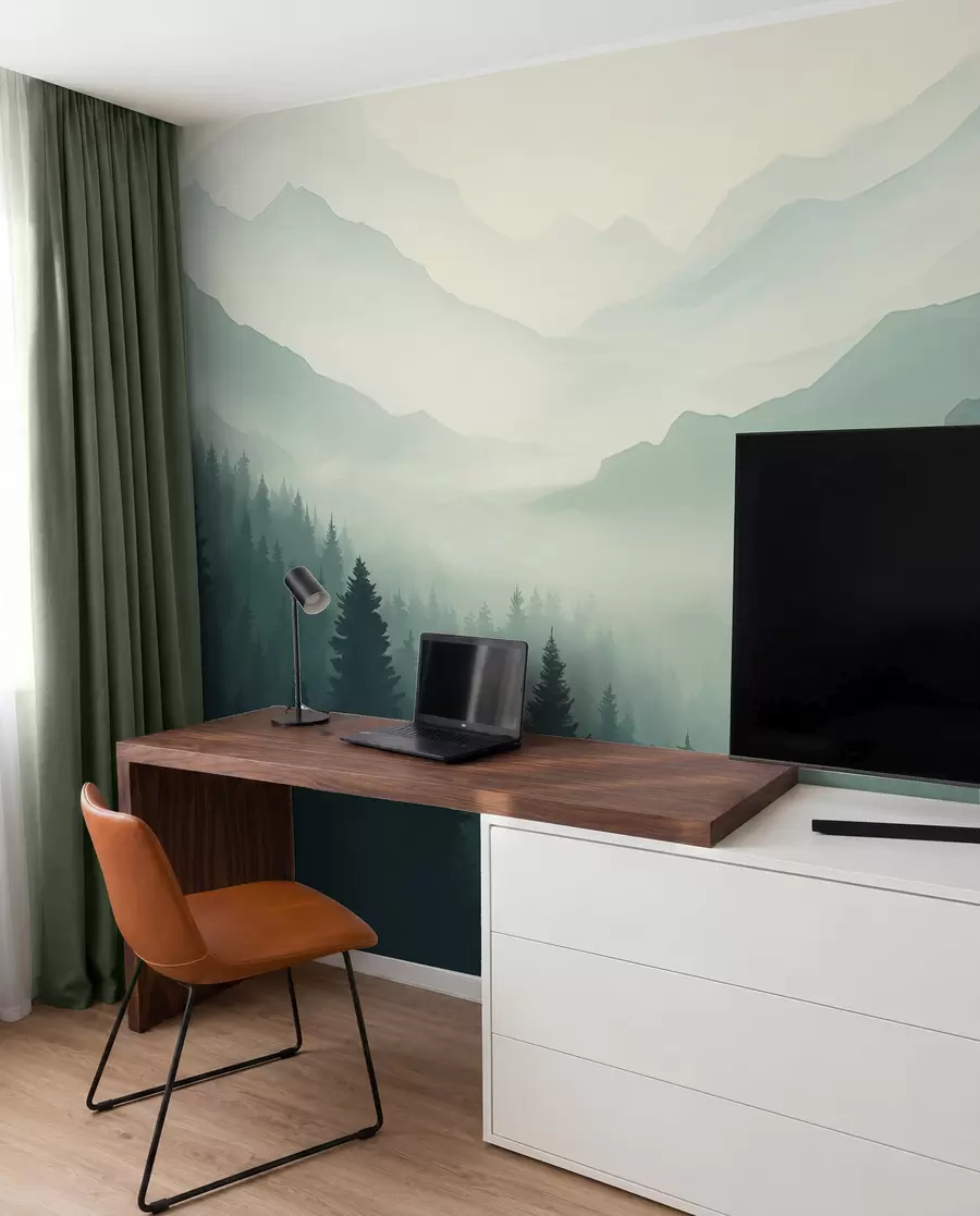 fototapeter Skog og fjell w02186