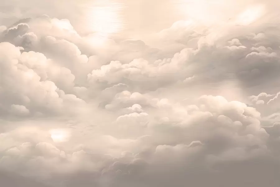 fototapeter Skyer i sepiafarge w02189