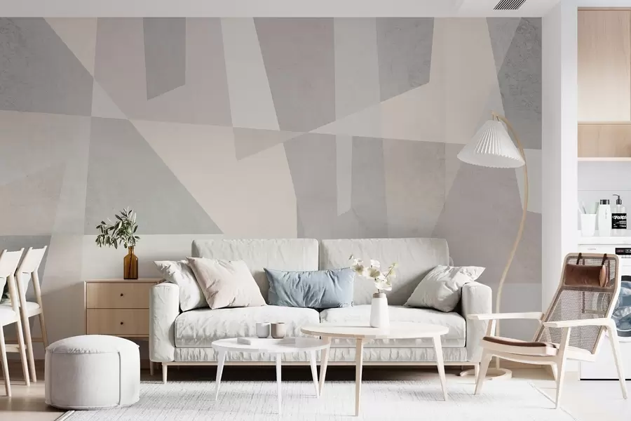 fototapeter moderne strukturert geometri  w02445