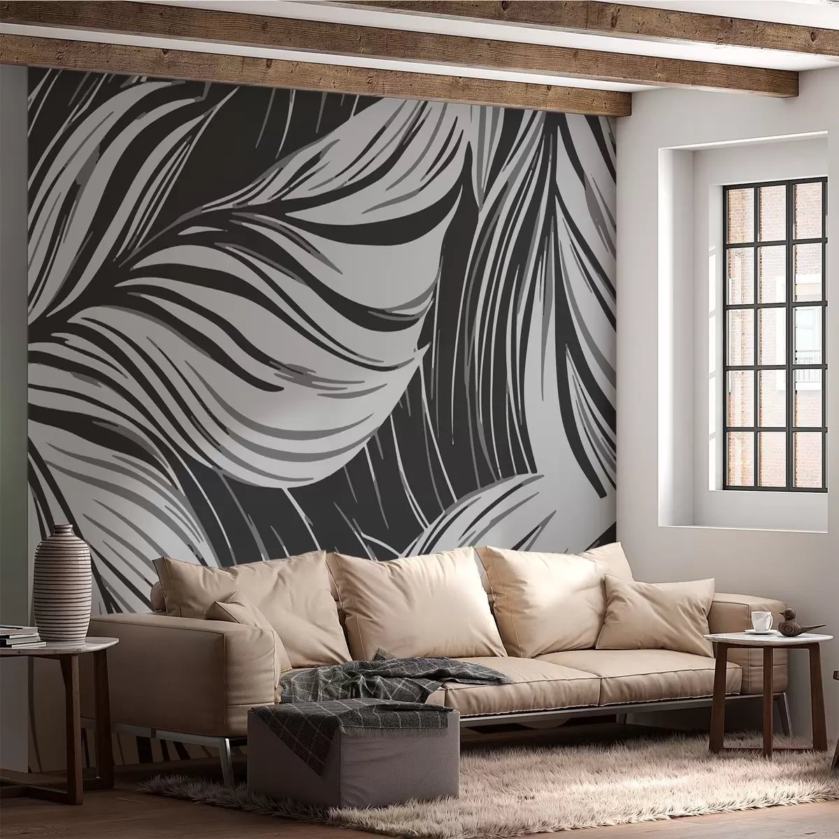 fototapeter Bladmønster w02415v1