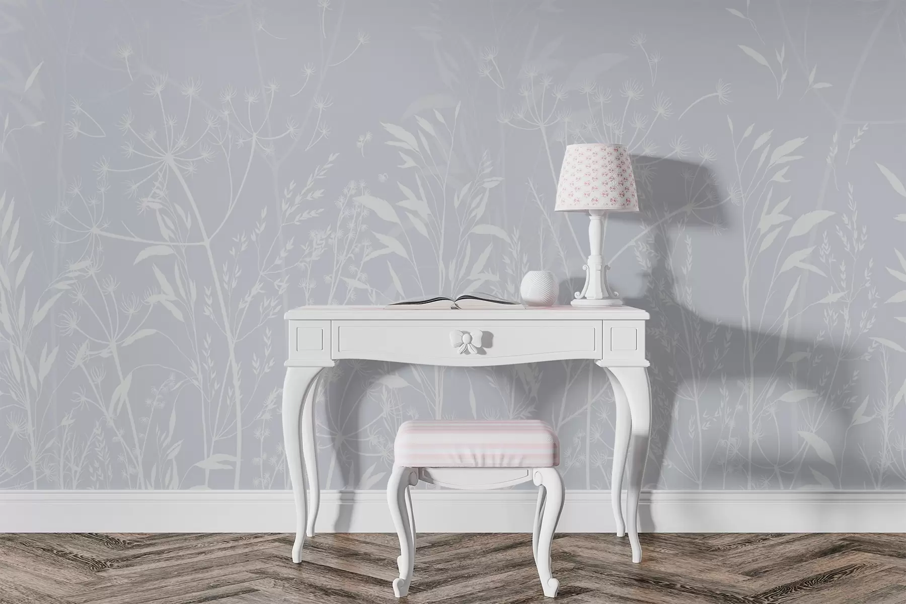 fototapeter Silhuetter av ville urter w02456v2