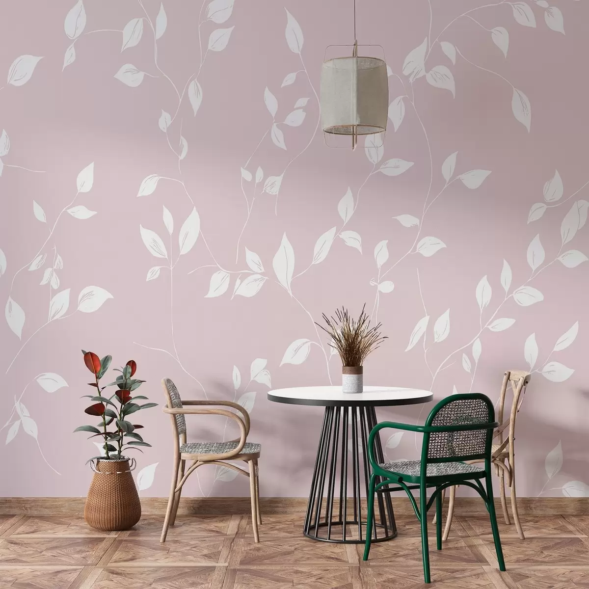 fototapeter Silhuetter av grener w02465