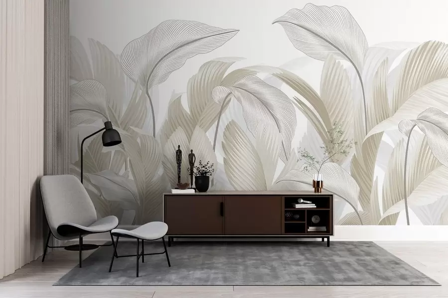 fototapeter Frodig løvverk w02508v4