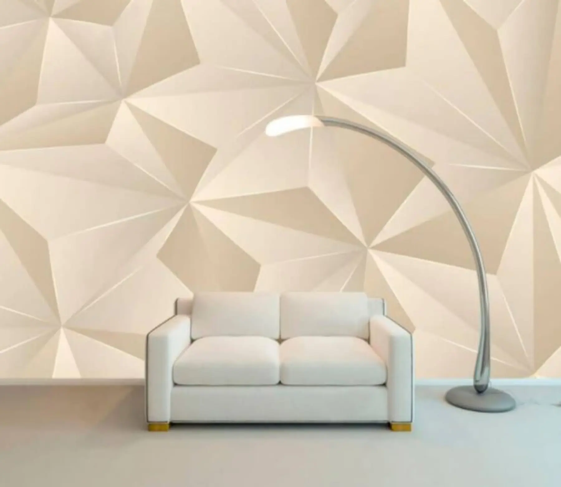 fototapeter Beige geometrisk relieff u42449