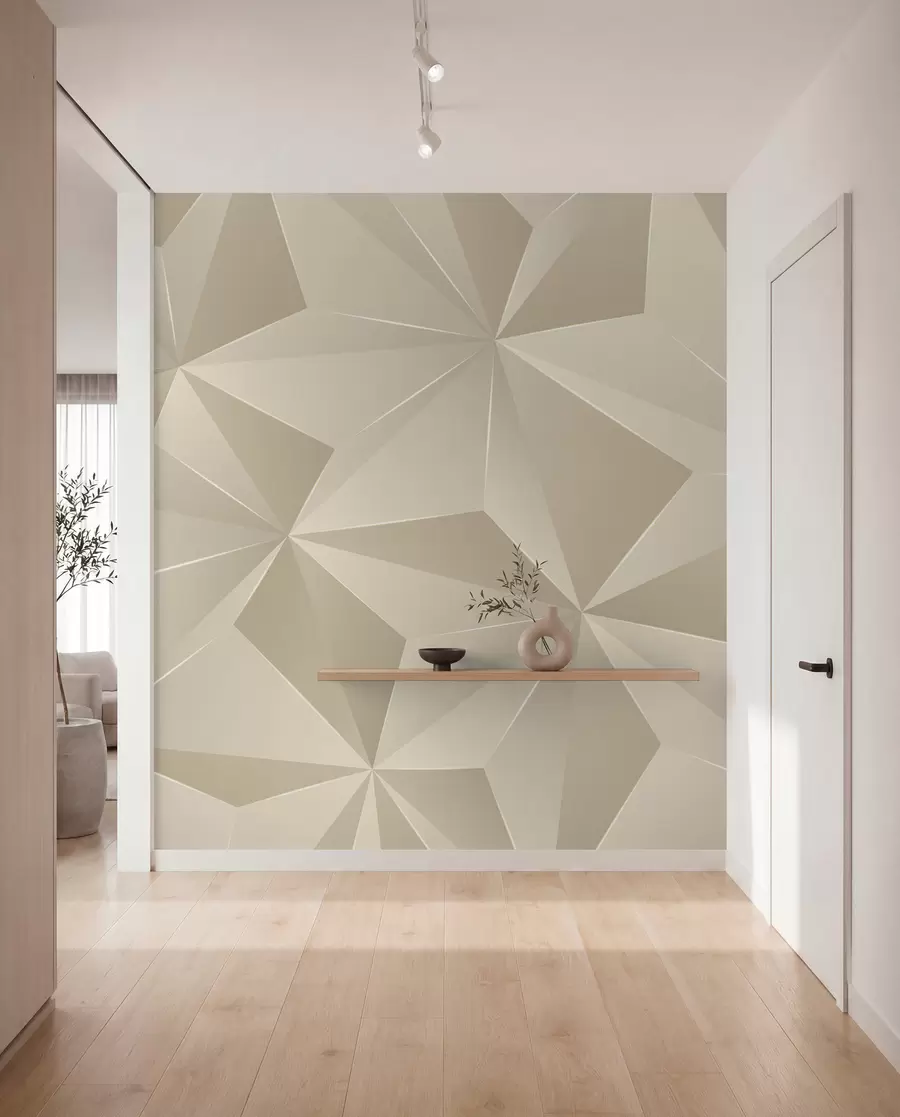 fototapeter Beige geometrisk relieff u42449