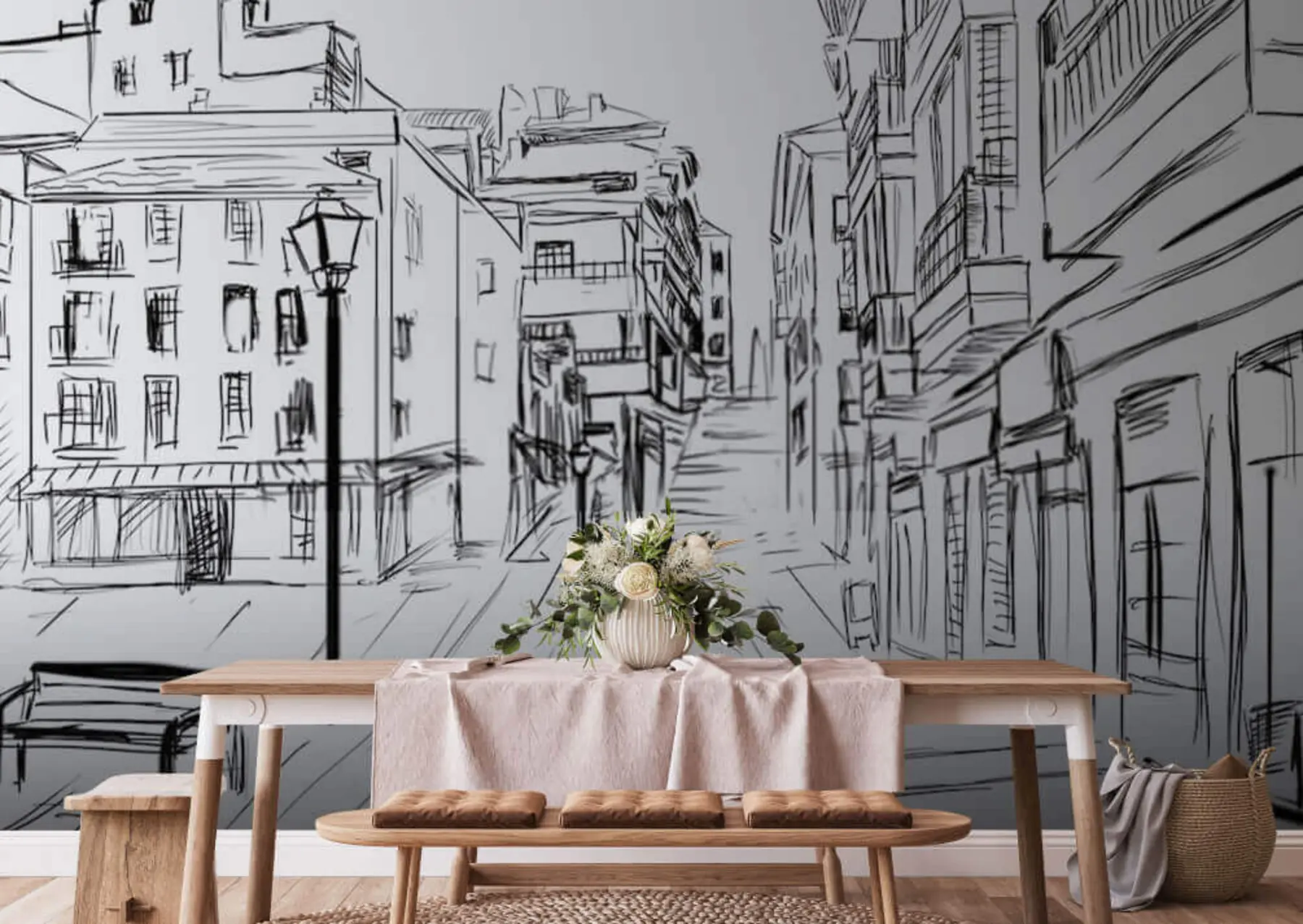 fototapeter Bygning, svart e infrastruktur u51061