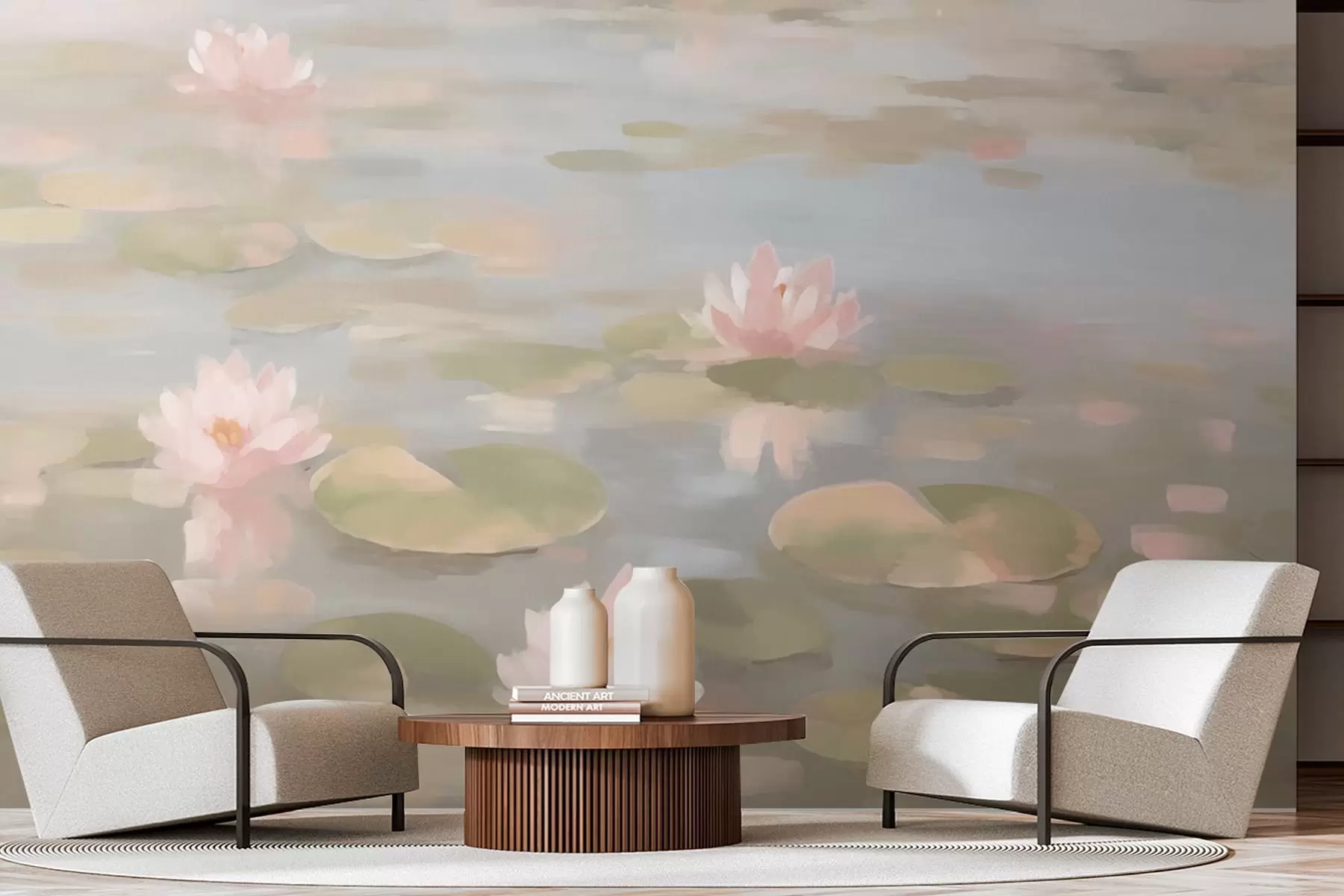 fototapeter Vannliljeblomster w08548v1