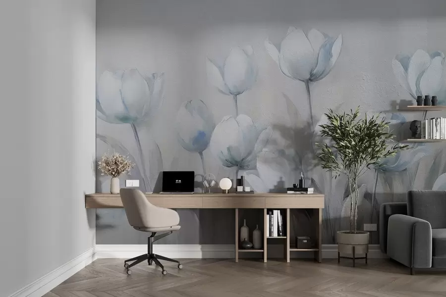 fototapeter Tulipaner i grunge-stil w02618v1