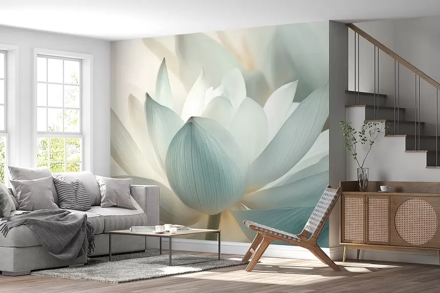 fototapeter Elegant lotus i delikate nyanser w08487