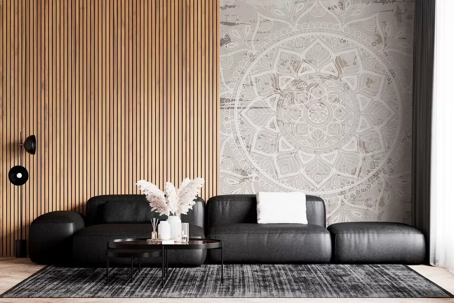 fototapeter Etnisk mandala i sarte nyanser w02693