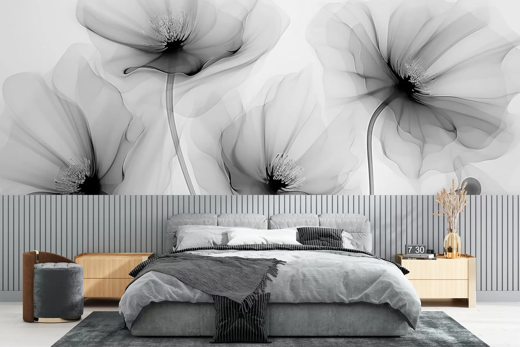 fototapeter Gjennomsiktige blomster w02696v2