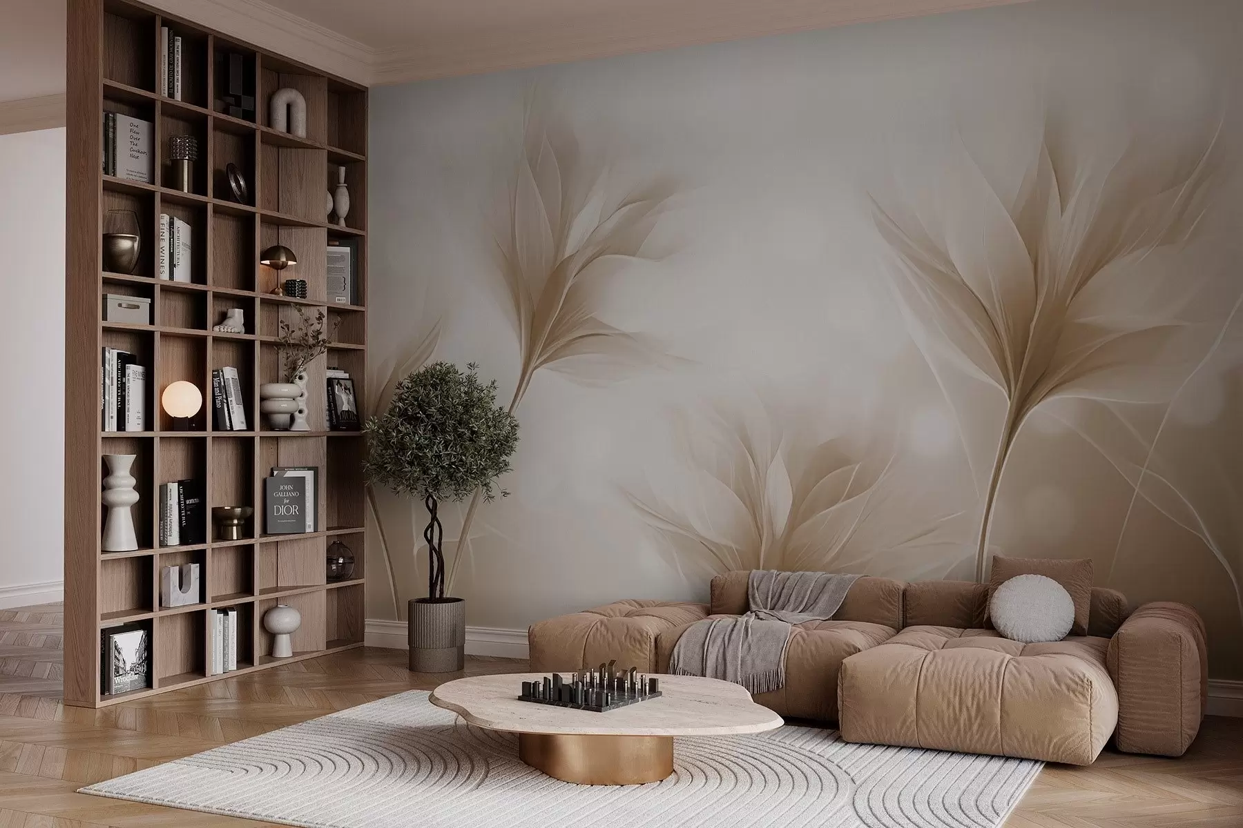 fototapeter Myke, gjennomsiktige kronblader w02697v1