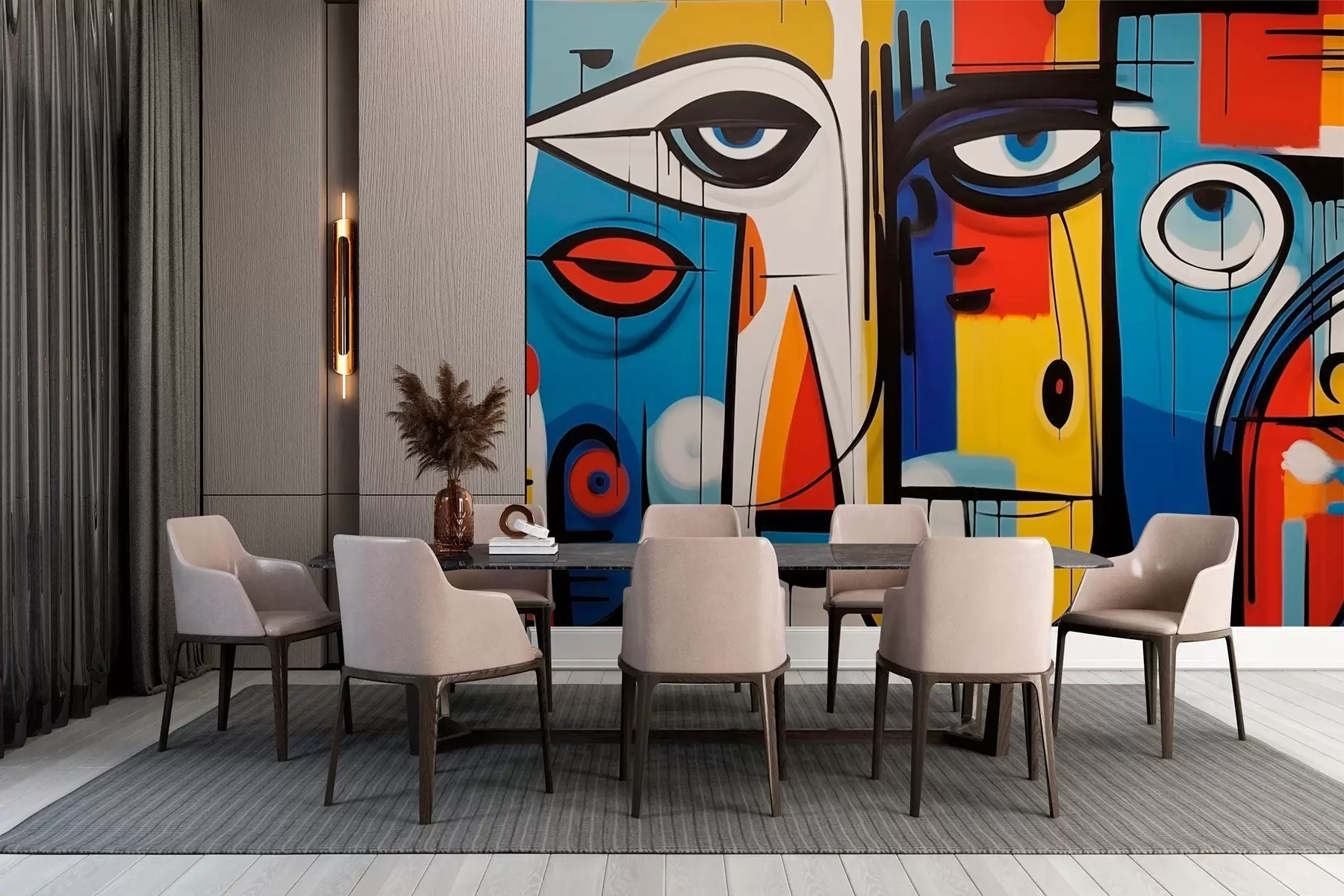 fototapeter Abstrakt portrett w02698