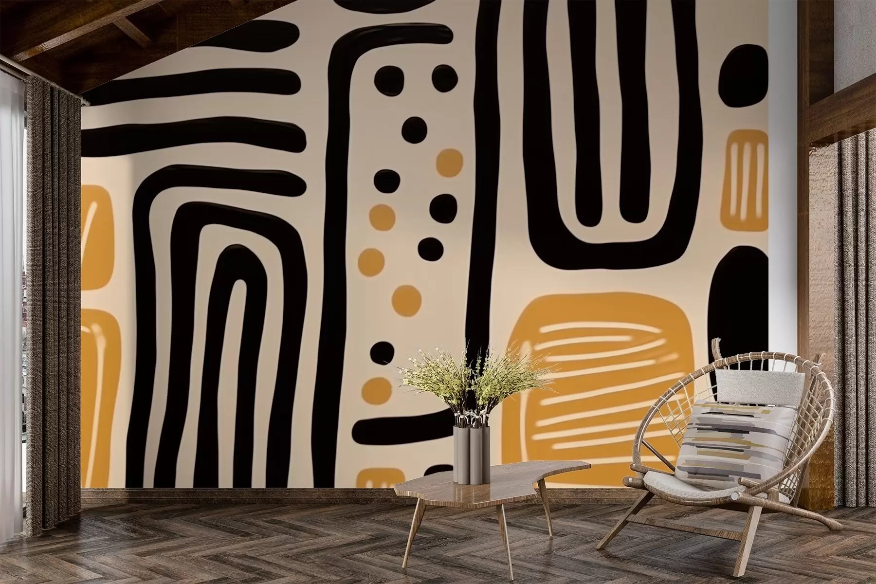 fototapeter Geometrisk minimalisme w02700