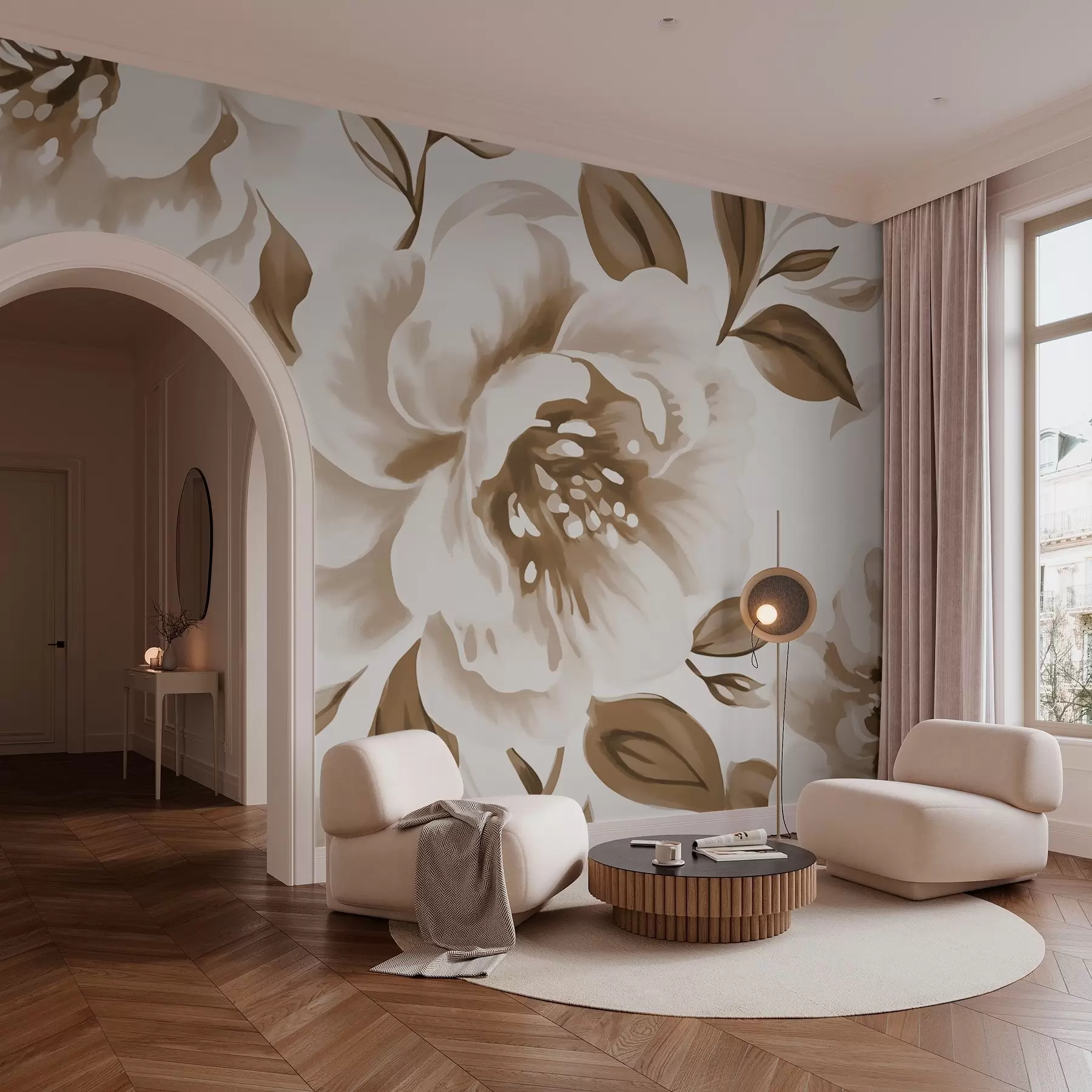 fototapeter Stor blomst w02757v2