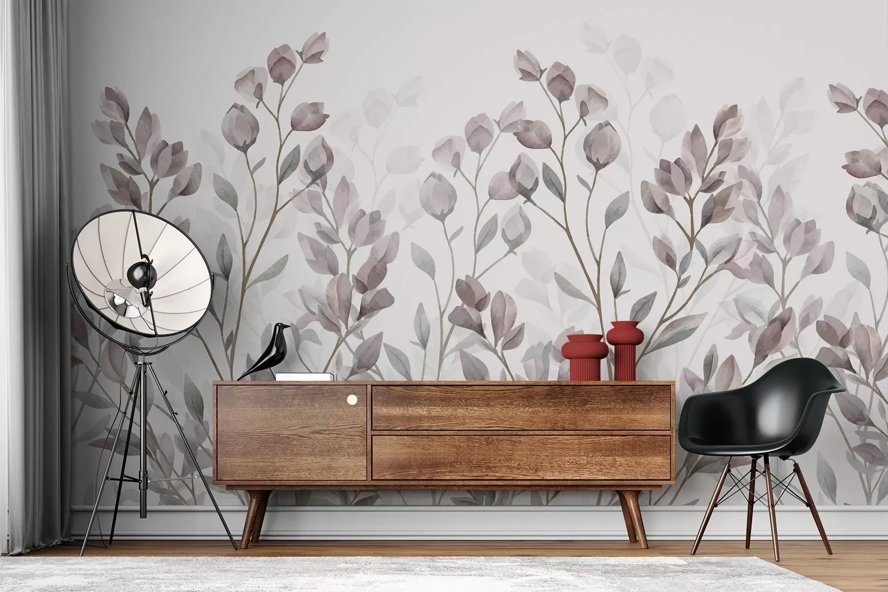 fototapeter grener med blader w02811v1