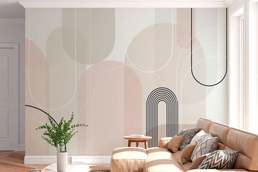 fototapeter Stilfulle minimalistiske buer w02826