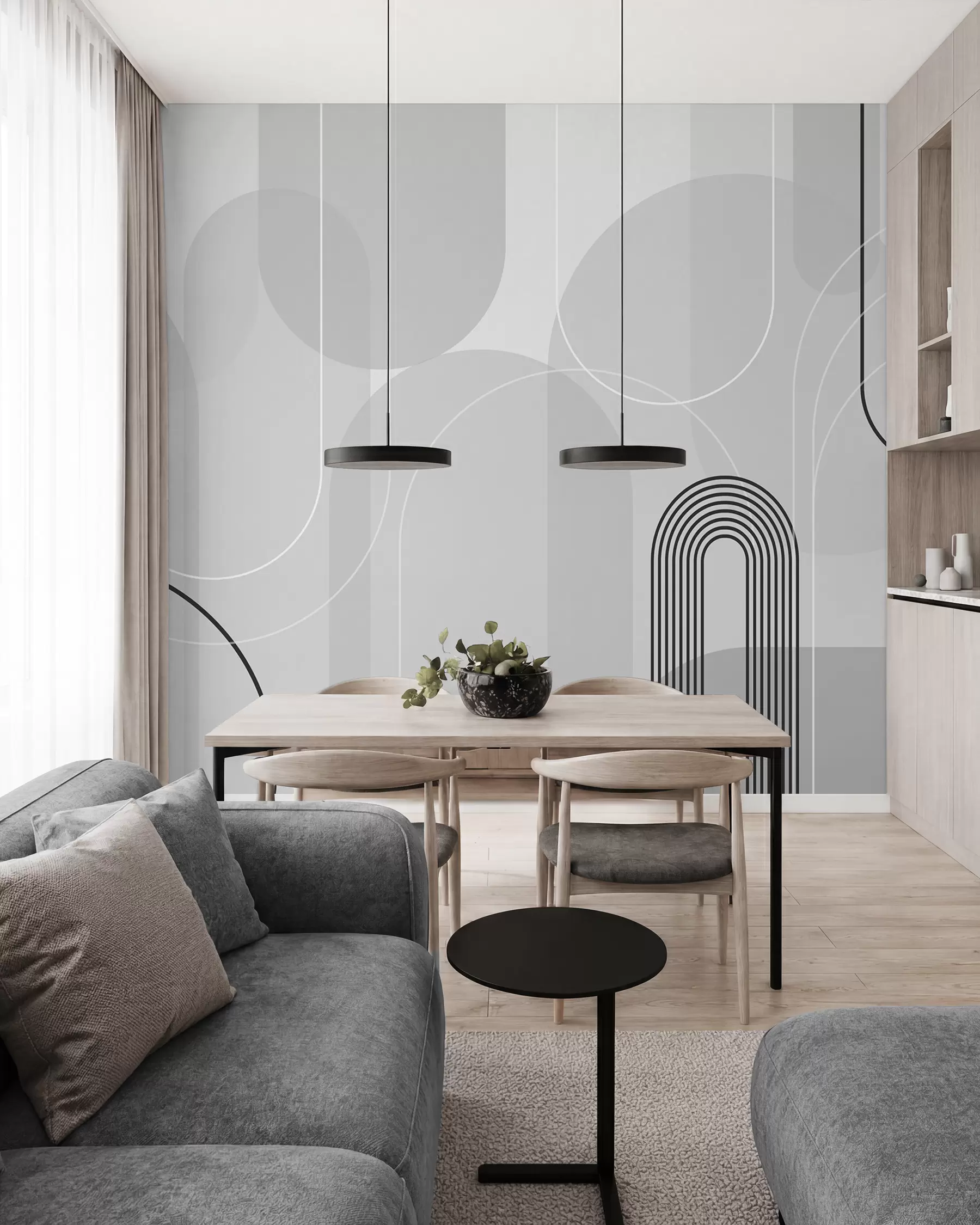 fototapeter Stilfulle minimalistiske buer w02826v1