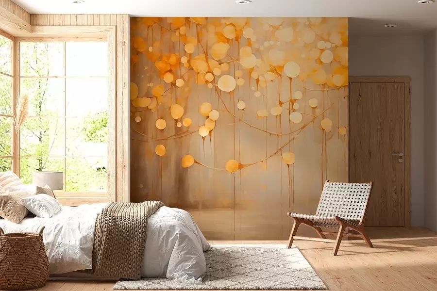 fototapeter Oransje abstraksjon w02824