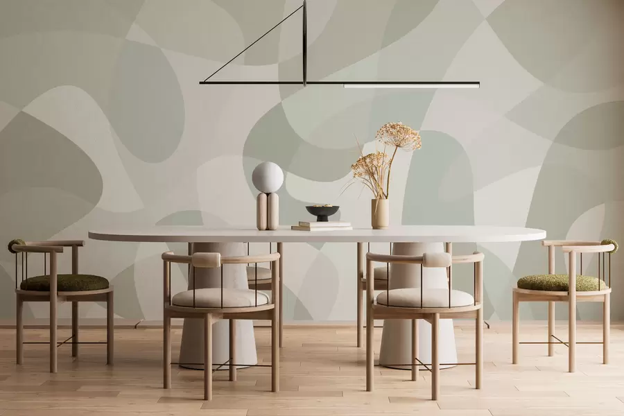 fototapeter Trenden innen abstrakt geometri w02932v5