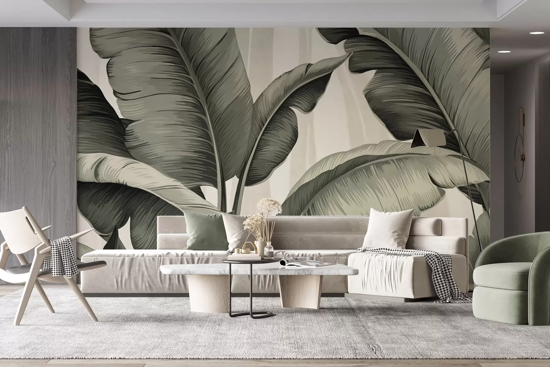 fototapeter Tropiske blader w02984