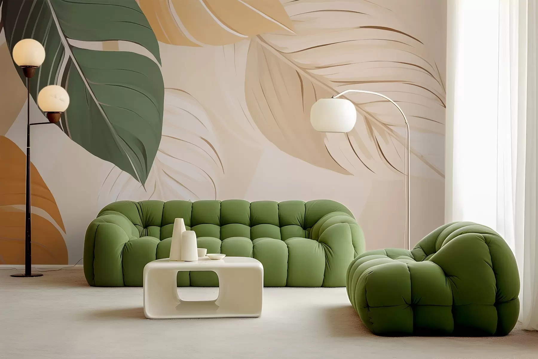 fototapeter Tropisk løvverk w02996