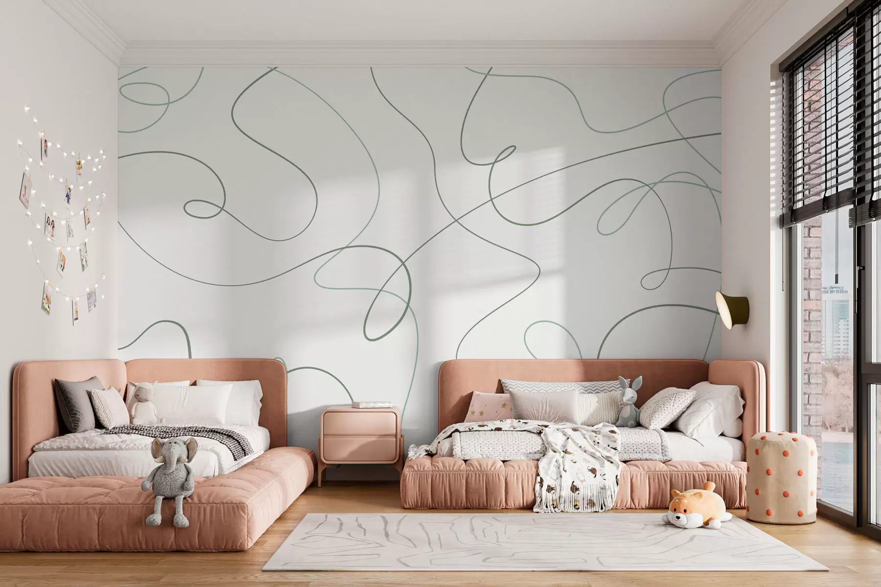 fototapeter Abstrakte, stilrene linjer w03061v2