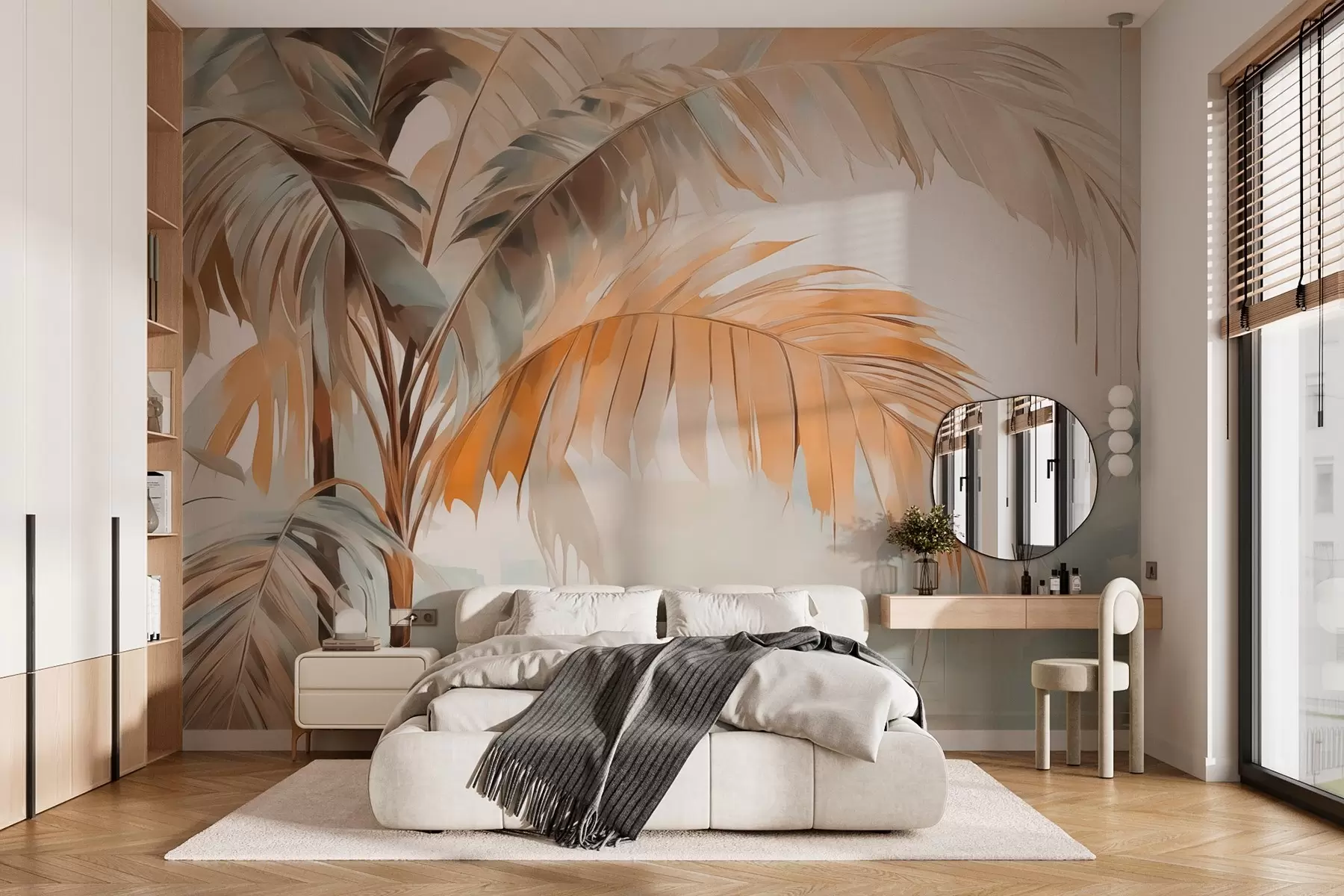 fototapeter Abstrakt palme w03181