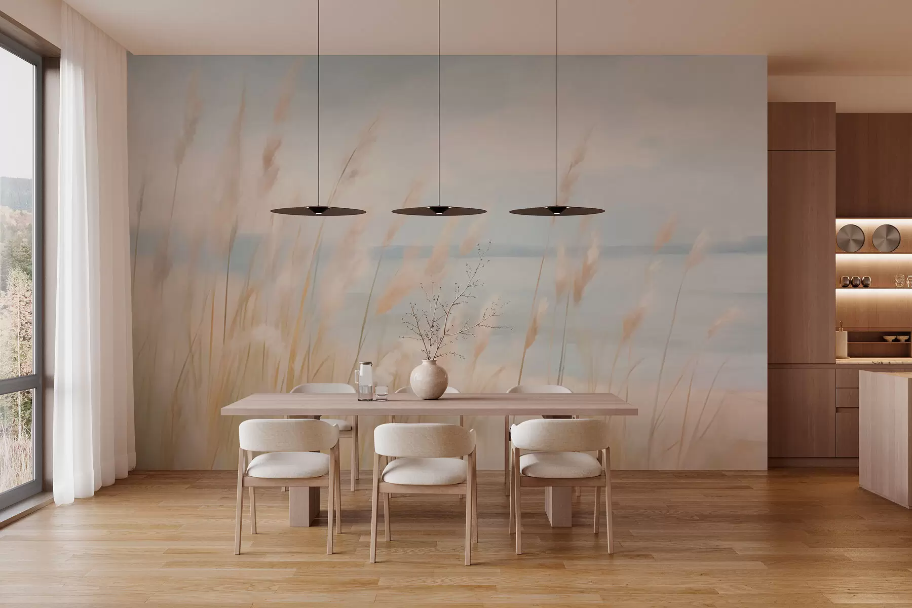 fototapeter Pampas-planter w03231