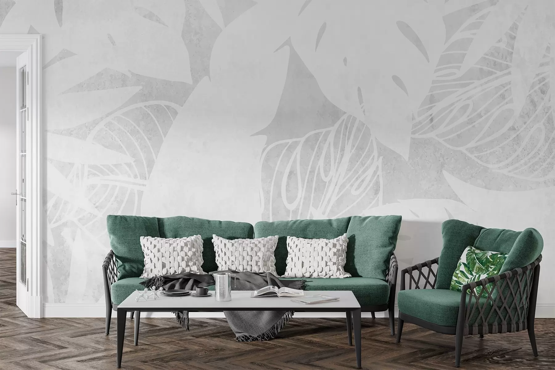 fototapeter Abstrakt blomstermønster w03270