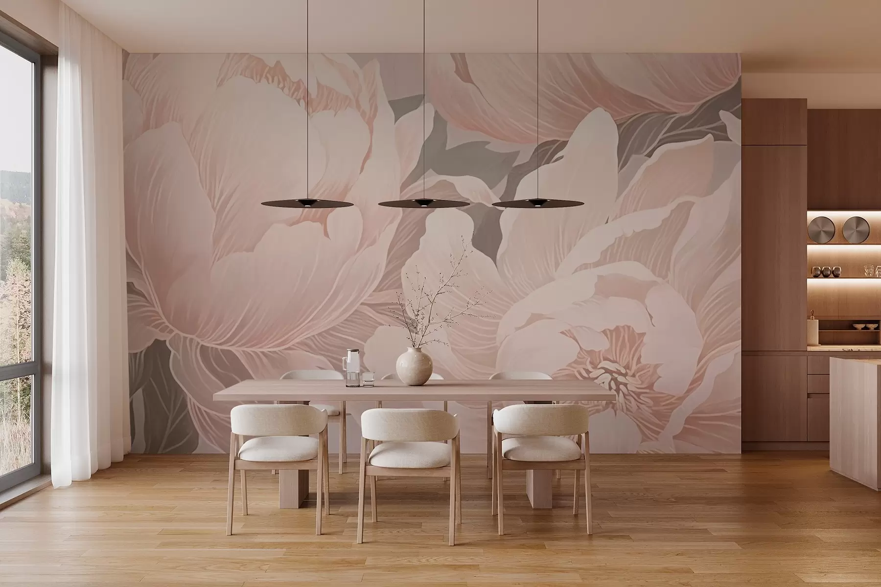 fototapeter Delikate pioner w03273