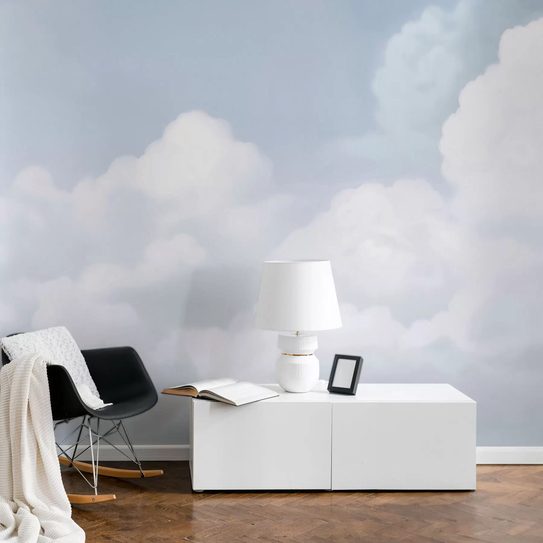 fototapeter Blå himmel og skyer w03301v1