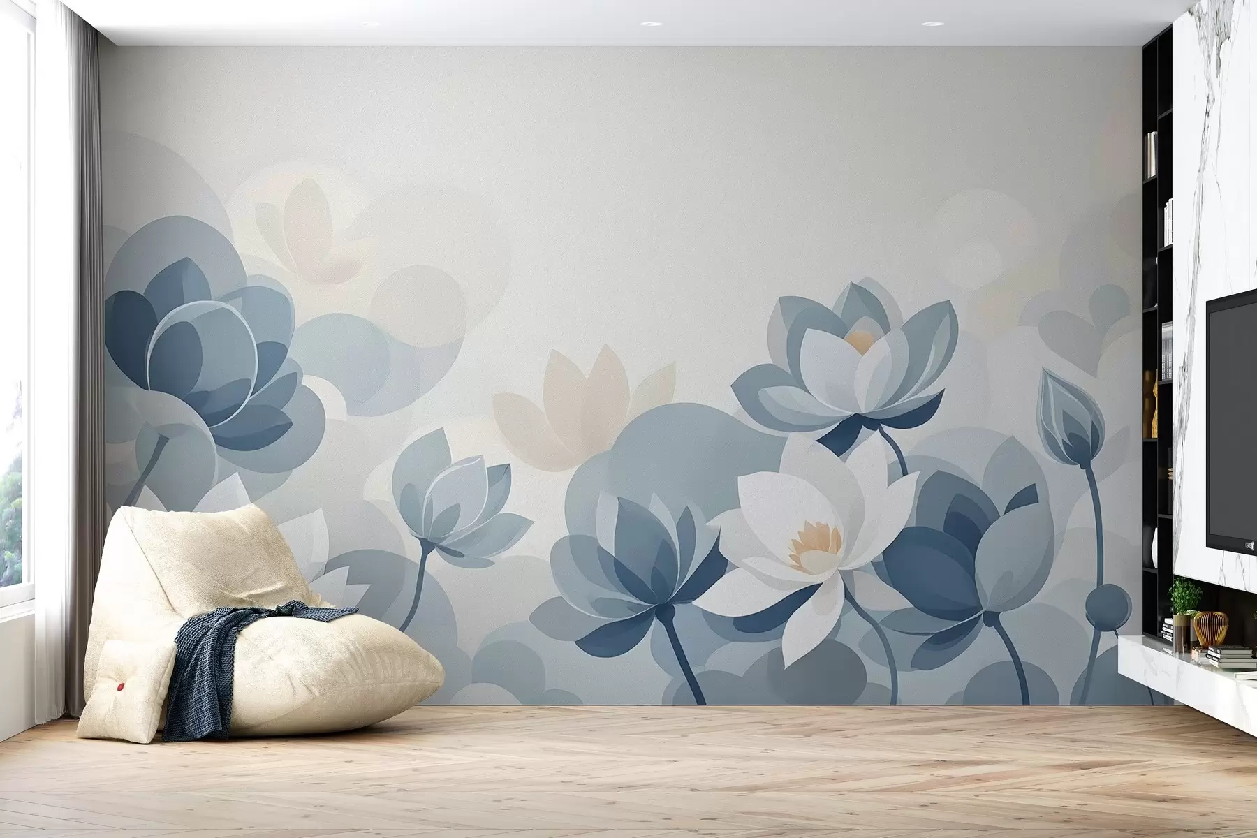 fototapeter Abstraksjon i oljemaleristil w03334