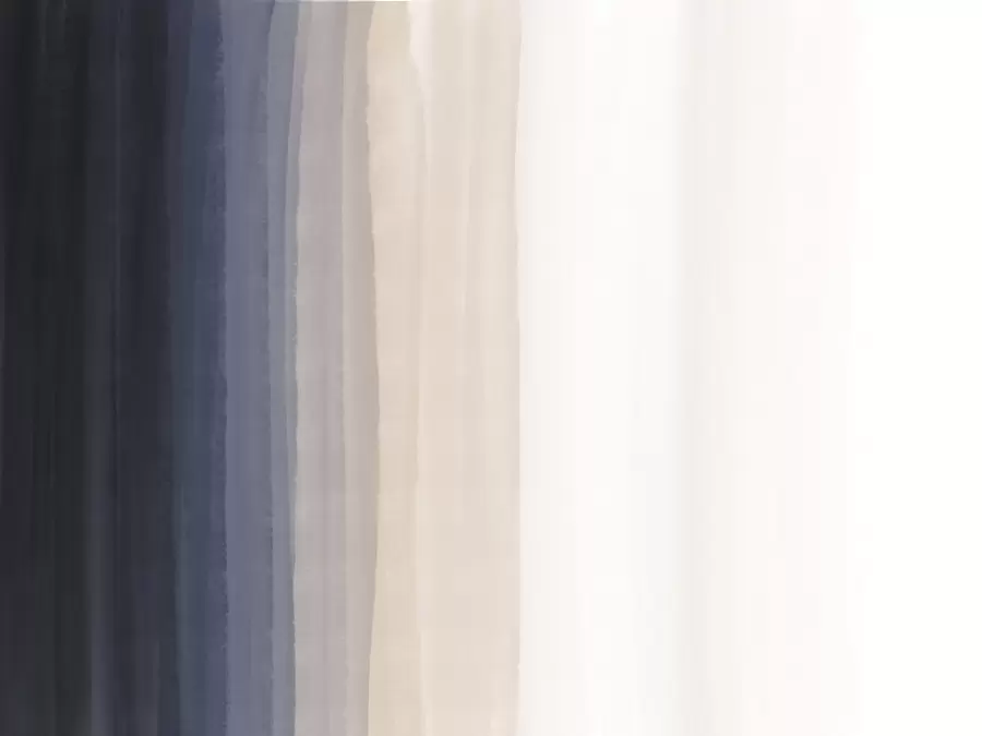 fototapeter Abstrakt, minimalistisk gradienttrykk med vertikale striper i mørkeblått, lys fersken og hvitt  w08915v1