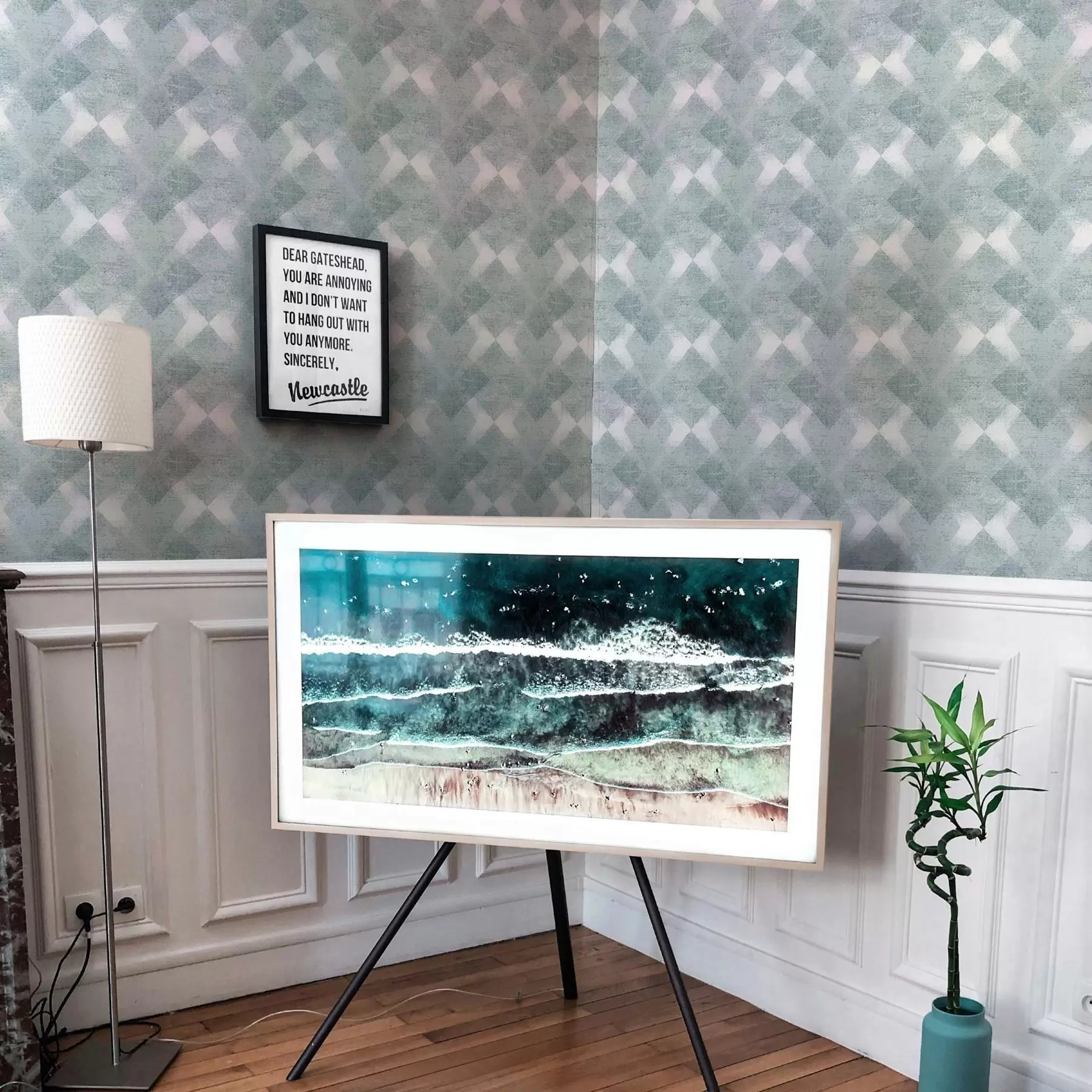 fototapeter Romber i blå farger a00007