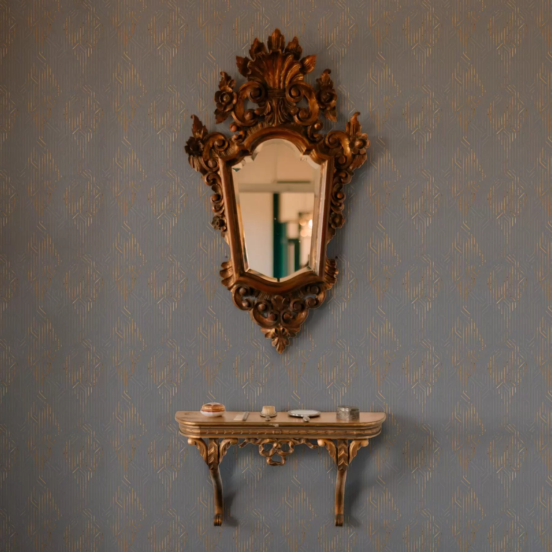 fototapeter Slitte, gule romber a00014