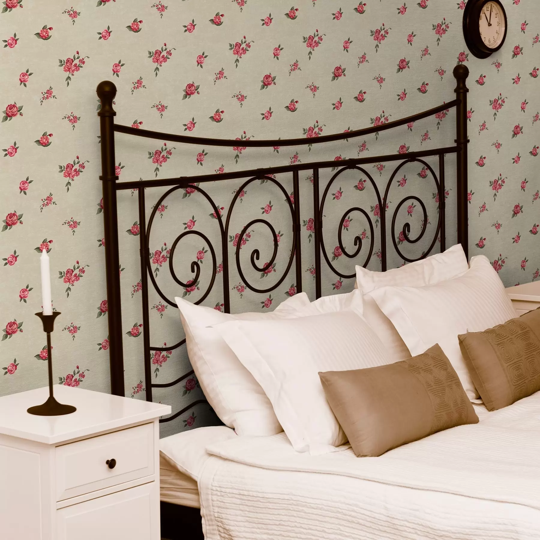 fototapeter Roser på lys bakgrunn a00039