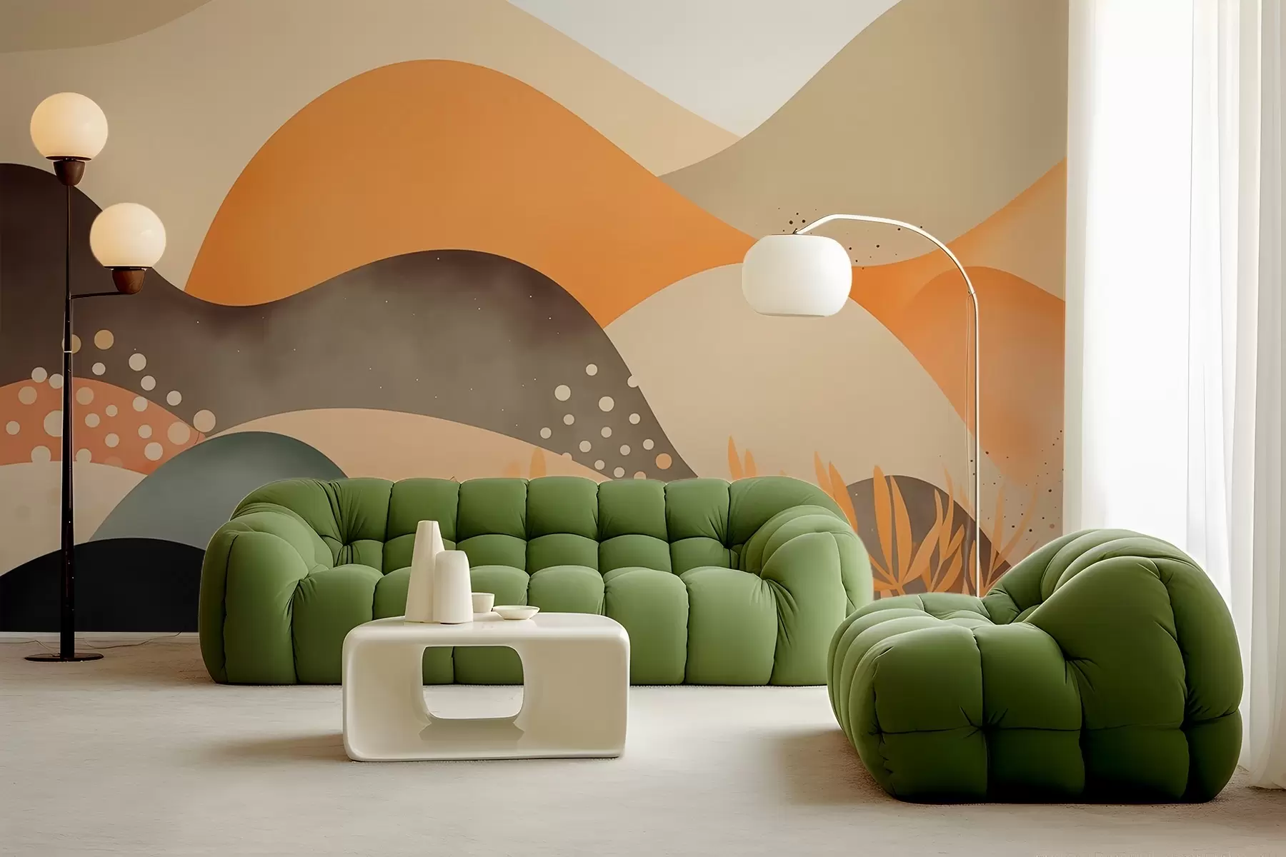 fototapeter Abstrakt landskap w03425