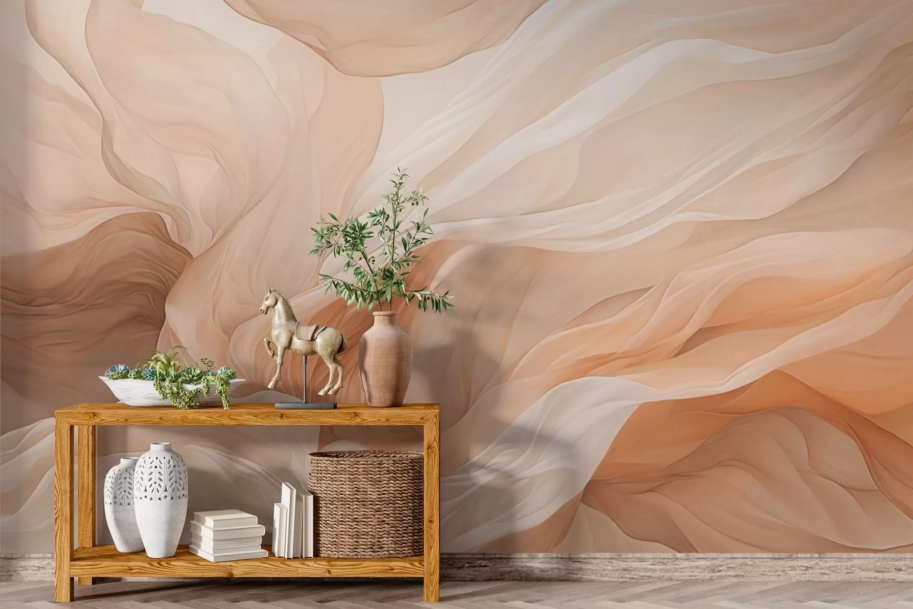 fototapeter Abstrakt design av flygende tannin w03533