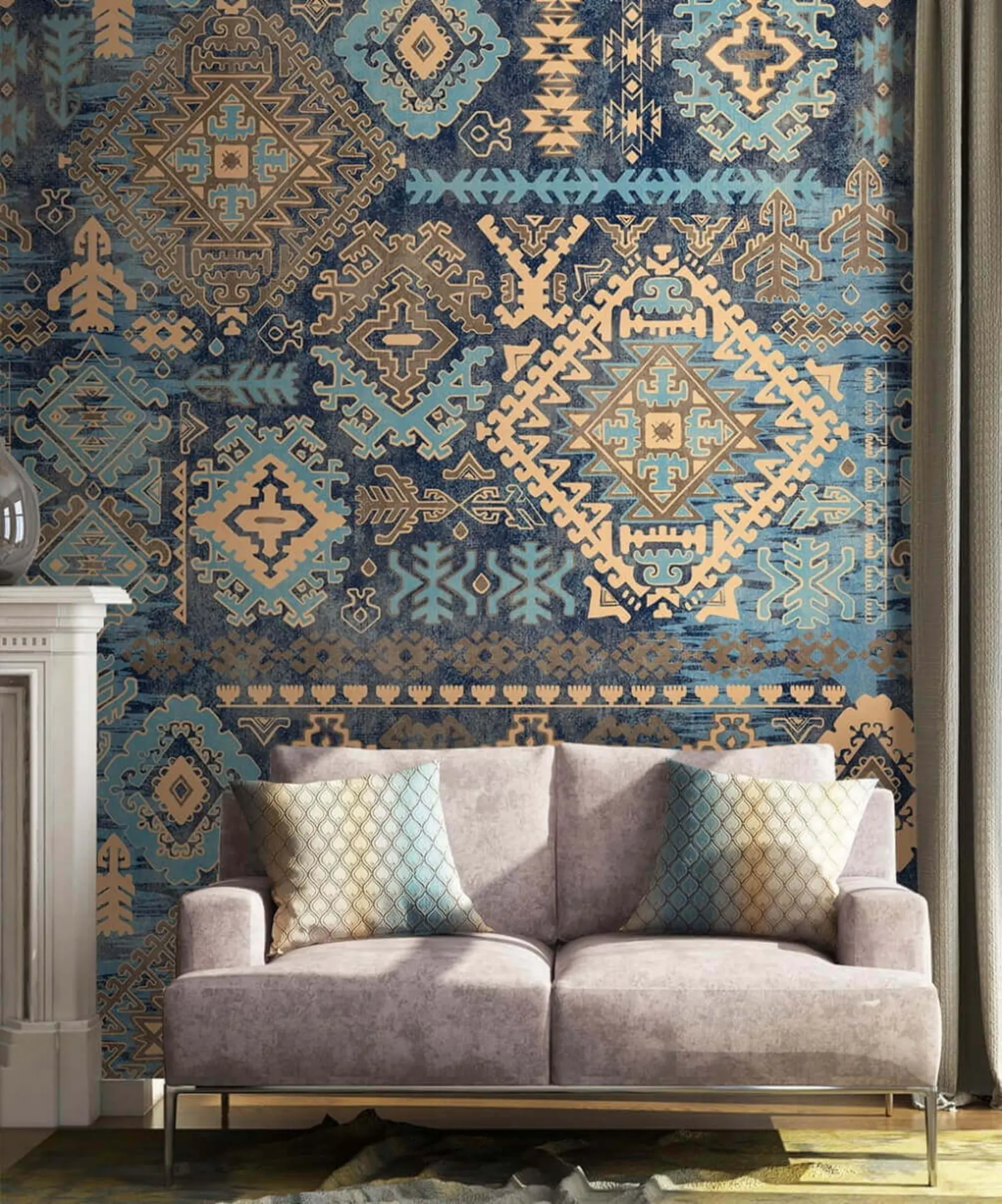 fototapeter Georgiske ornamenter u52877