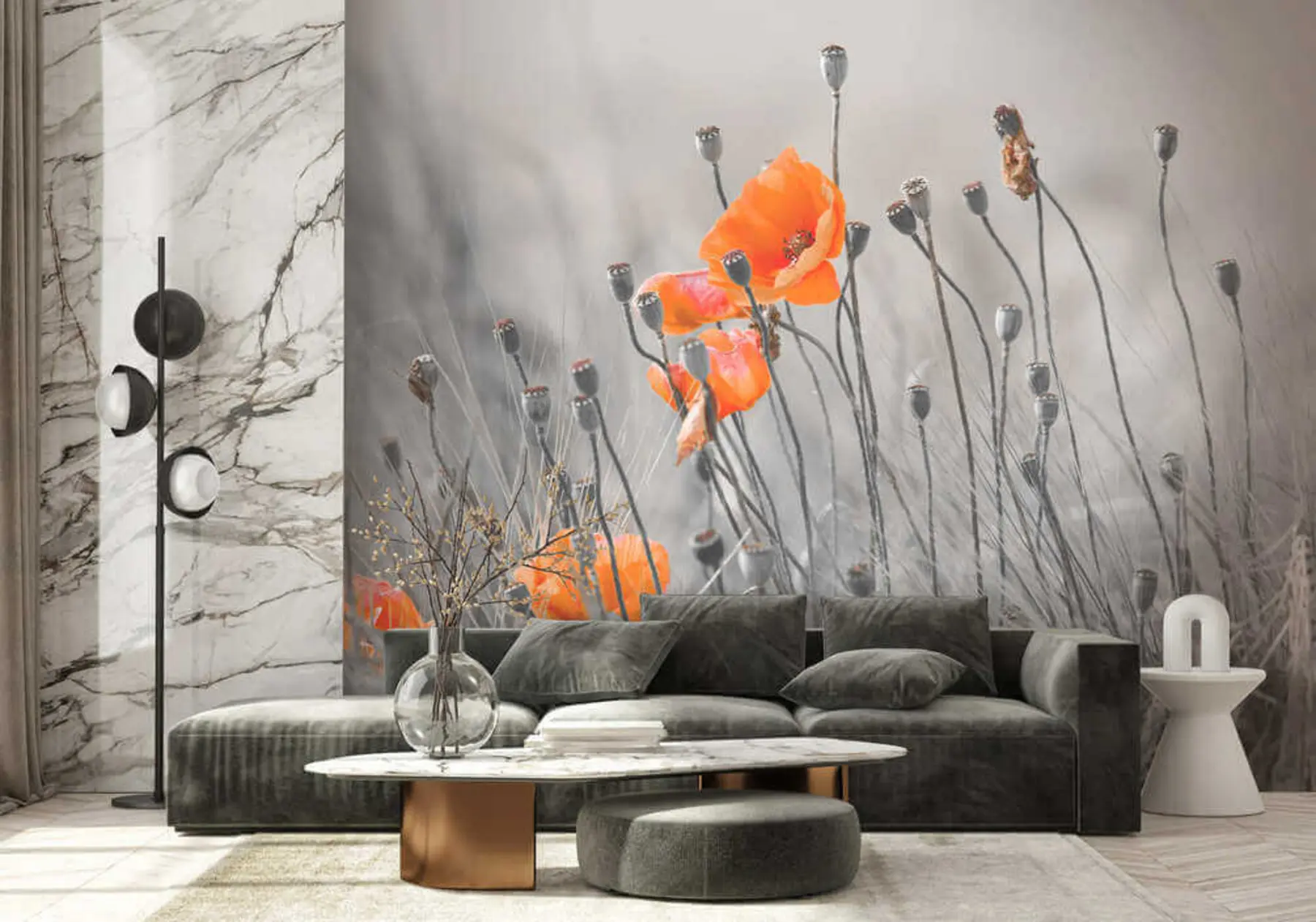 fototapeter Åkervalmuer u53411