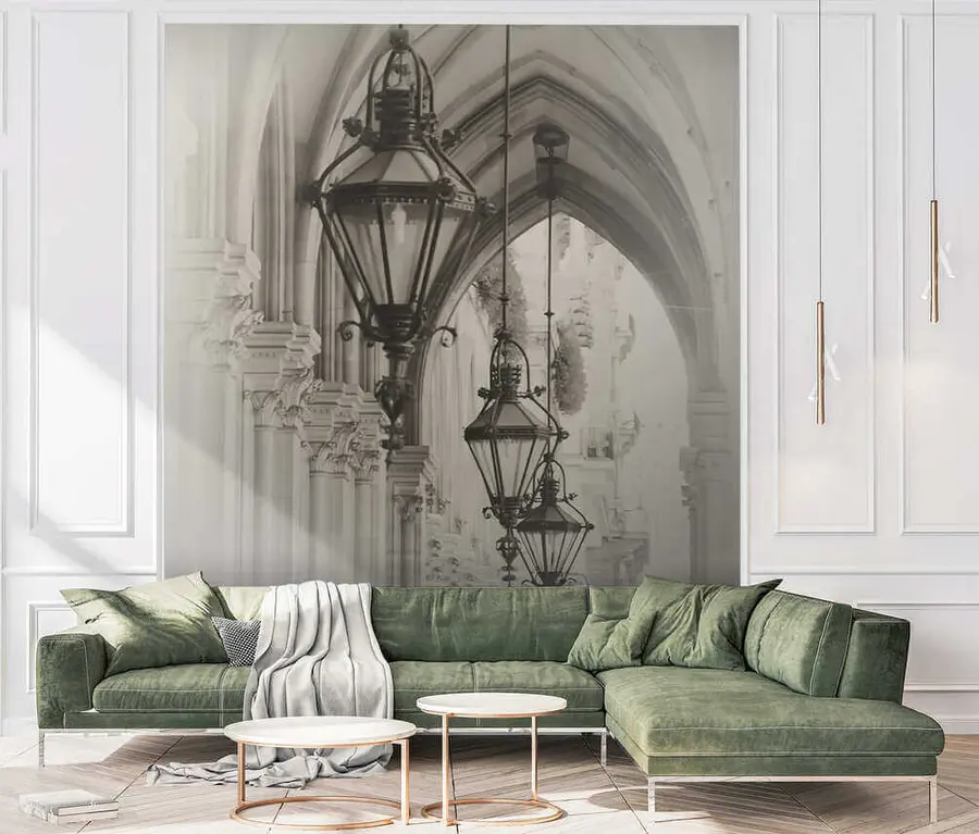 fototapeter Gatelys, lamper og kunst u57433