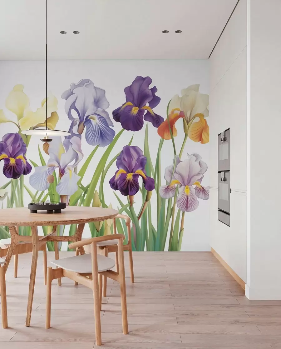 fototapeter Irisblomster w03641