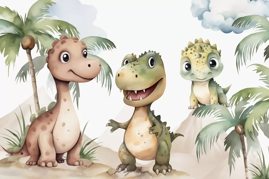 fototapeter Dinosaurer w03675