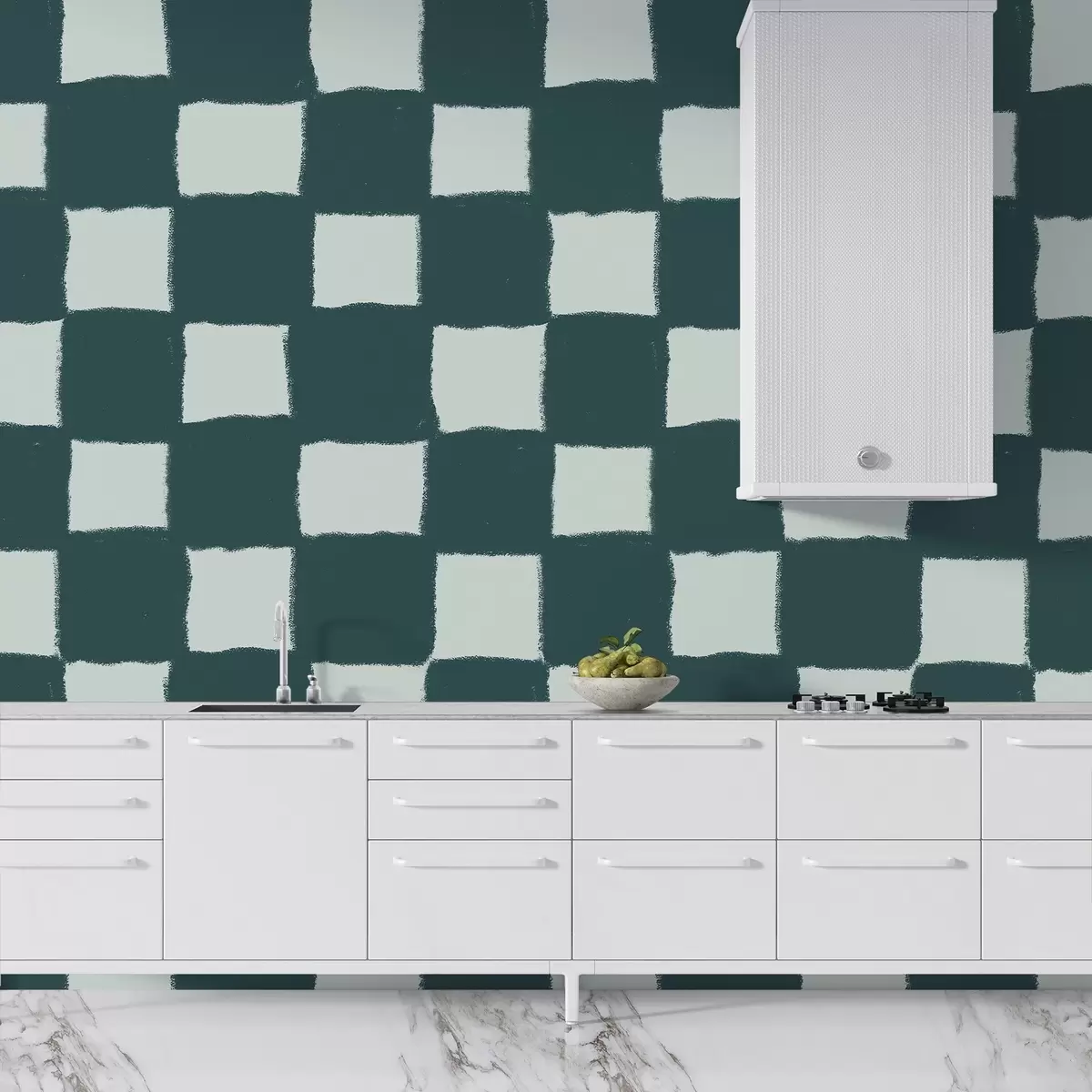 fototapeter Firkanter, rutenett, geometrisk mønster w03789v2