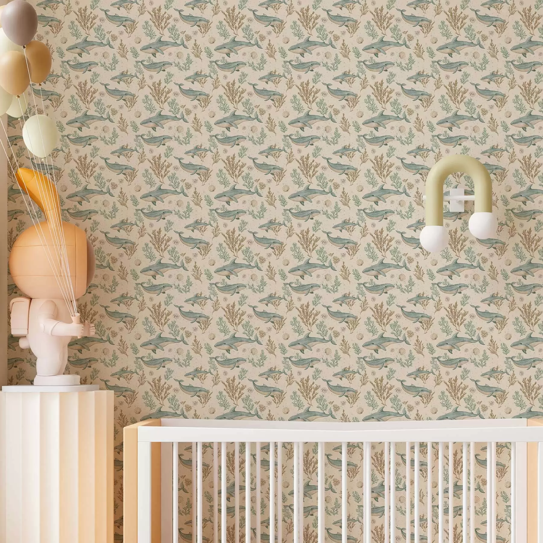 fototapeter Hvaler på hvit bakgrunn a00117