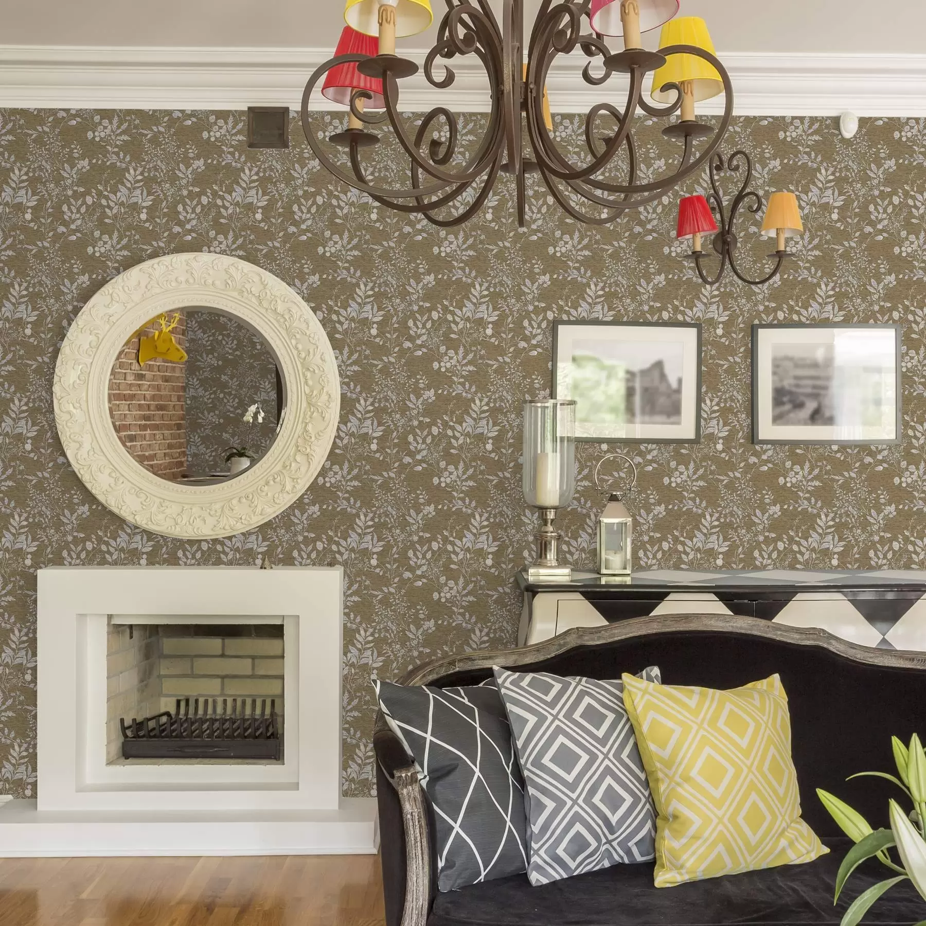 fototapeter Planter og hvite grener a00166v1