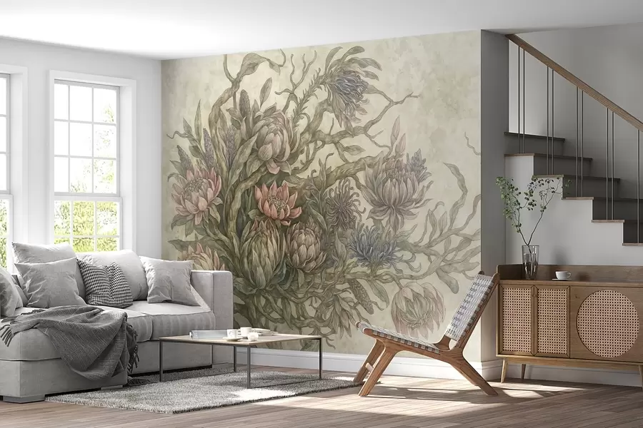 fototapeter Finurlige blomster w03975