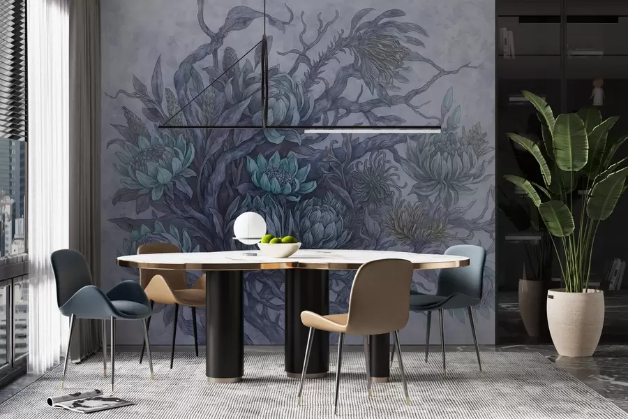 fototapeter Finurlige blomster w03975v1